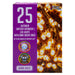 Christmas Warm White String Lights 25 Bulbs 2m - 50cm Lead X 1