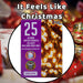 Christmas Warm White String Lights 25 Bulbs 2m - 50cm Lead X 1