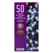 Christmas Cold White String Lights 50 Bulbs 5m - 30cm Lead X 1