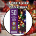 Christmas Multicolour Bulbs String Lights 50 Bulbs 5m - 30cm Lead X 1