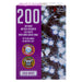 Christmas Cold White String Lights 200 Bulbs 12m - 50cm Lead X 1