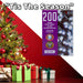 Christmas Cold White String Lights 200 Bulbs 12m - 50cm Lead X 1