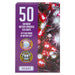 Christmas Cold White and Red String Lights 50 Bulbs 5m 30cm Lead X 1