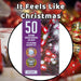 Christmas Cold White and Red String Lights 50 Bulbs 5m 30cm Lead X 1