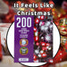Christmas Cold White and Red String Lights 200 Bulbs 12m 50cm Lead X 1
