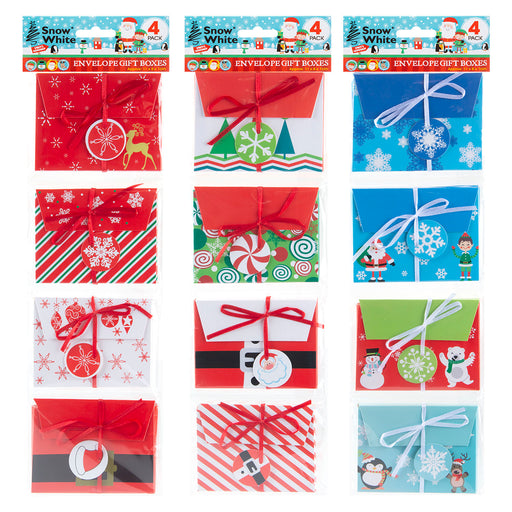 Christmas Gift Boxes 3 Xmas Themed Designs 3 Varied Designs X 1 11x8x1cm