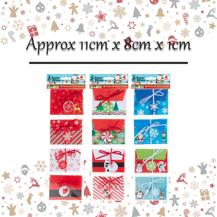Christmas Gift Boxes 3 Xmas Themed Designs 3 Varied