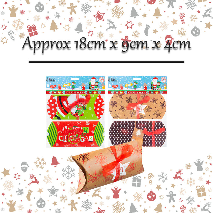 Christmas Gift Boxes 2 Xmas Themed Designs X 1 18x9x4cm Christmas Themed