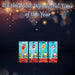 Christmas Glow Wand Varied Designs X 1 Santa,Snowman Reindeer,Gingerbread Man