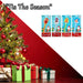 Christmas Glow Wand Varied Designs X 1 Santa,Snowman Reindeer,Gingerbread Man