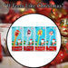 Christmas Glow Wand Varied Designs X 1 Santa,Snowman Reindeer,Gingerbread Man