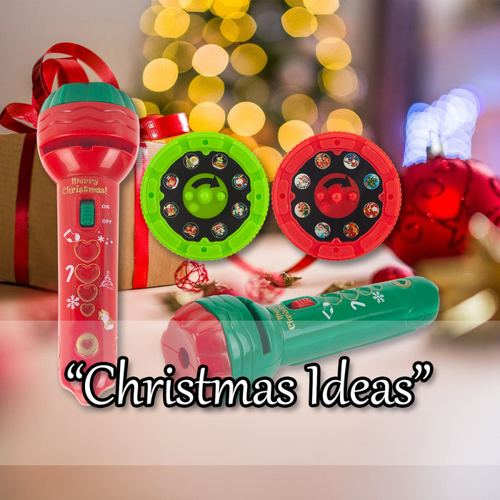 Christmas Projector Torch 16 Patterns 2 Varied Designs X 1  Red, Green