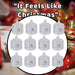 Christmas Tealights Decoration 5cm x 3.5cm Clear X 12