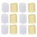 Christmas Tealights Decoration 4.5cm x 3.5cm White X 12