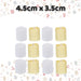 Christmas Tealights Decoration 4.5cm x 3.5cm White X 12