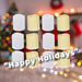 Christmas Tealights Decoration 4.5cm x 3.5cm White X 12