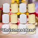 Christmas Tealights Decoration 4.5cm x 3.5cm White X 12