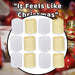 Christmas Tealights Decoration 4.5cm x 3.5cm White X 12