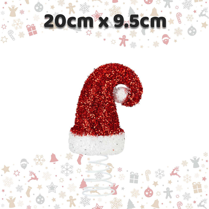 Christmas Santa Hat Decoration 20cm x 9.5cm Red X 1