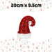 Christmas Santa Hat Decoration 20cm x 9.5cm Red X 1
