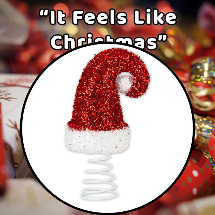 Christmas Santa Hat Decoration 20cm x 9.5cm Red X 1