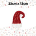 Christmas Santa Hat Decoration 23cm x 13cm Red X 1