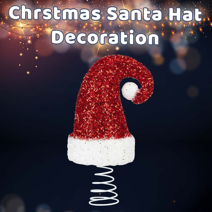 Christmas Santa Hat Decoration 23cm x 13cm Red X 1