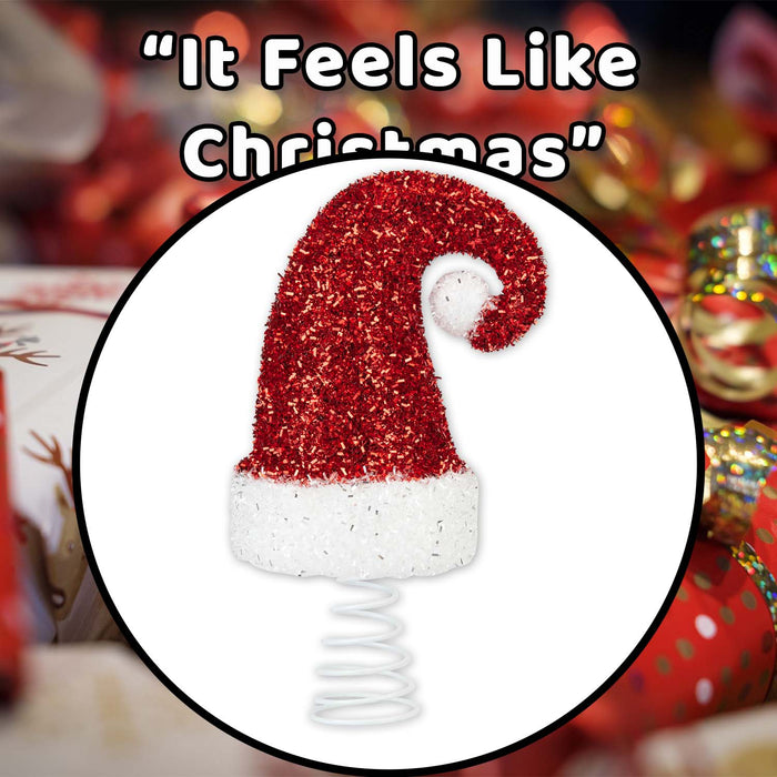 Christmas Santa Hat Decoration 23cm x 13cm Red X 1