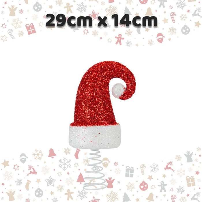 Christmas Santa Hat Decoration 29cm x 14cm Red X 1