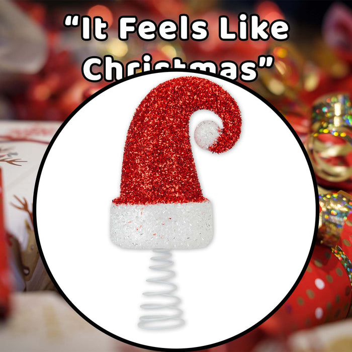 Christmas Santa Hat Decoration 29cm x 14cm Red X 1