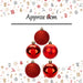 Christmas Bauble Decoration Hanging Tree Ornament X 5 6cm Red