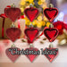 Christmas Tree Decoration Heart Decorations Ornament X 9 4cm Red