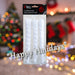 Icicle Decorations Christmas Hanging Decoration X 3 20cm White