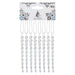 Christmas Tree Decoration Crystal Look Icicles Ornament X Clear