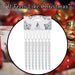 Christmas Tree Decoration Crystal Look Icicles Ornament X 8 13. 5cm Clear