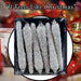 Christmas Tree Decoration Crystal Look Icicles Ornament X 6 12cm Crystal