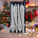 Christmas Tree Decoration Crystal Look Icicles Ornament X 4 17cm Crystal