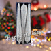 Christmas Tree Decoration Crystal Look Icicles Ornament X 3 25cm Crystal