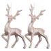 Christmas Tree Decoration Glitter Reindeer 2 Ornament Rose Gold