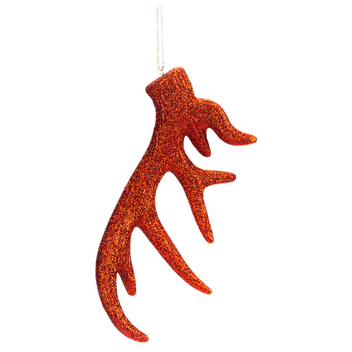 Christmas Tree Decoration Hanging Stag Antler Ornament X 1 17x7x2.5cm Red