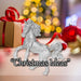 Christmas Tree Decoration Hanging Glitter Unicorn Ornament Silver