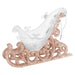 Christmas Tree Decoration Hanging Large Glitter Sleigh Rose Gold