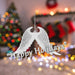 Christmas Tree Decoration Hanging Glitter Snowflake Angel Wings Silver