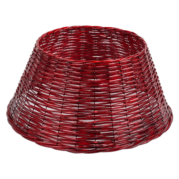 Christmas Tree Skirt Decoration 57cm x 57cm Red X 1