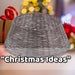 Christmas Tree Skirt Decoration 70cm x 70cm Grey X 1