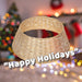 Christmas Tree Skirt Decoration 70cm x 70cm Gold X 1