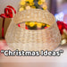Christmas Tree Skirt Decoration 70cm x 70cm Gold X 1