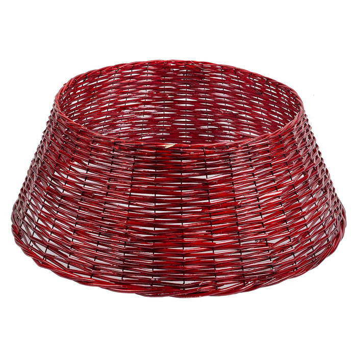 Christmas Tree Skirt Decoration 70cm x 70cm Red X 1
