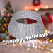Christmas Tree Skirt Decoration 70cm x 70cm Silver X 1