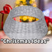 Christmas Tree Skirt Decoration 70cm x 70cm Silver X 1